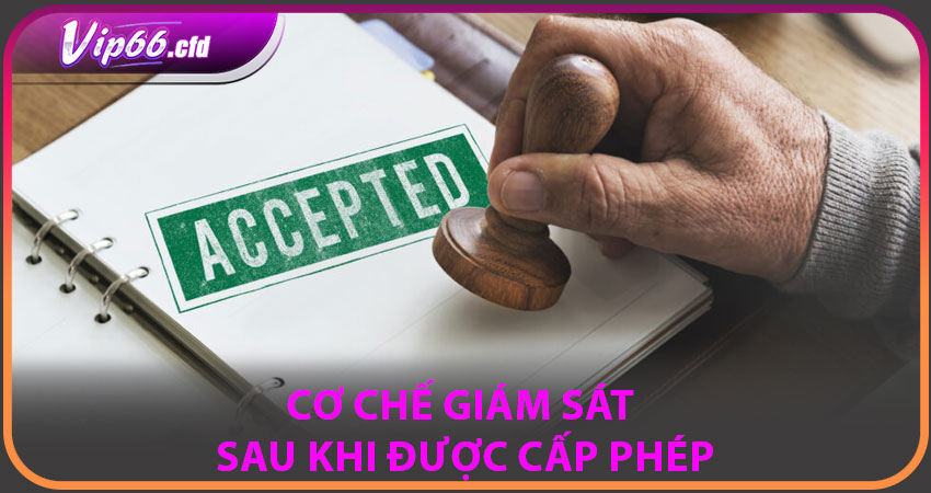 Cơ chế giám sát sau khi được cấp phép
