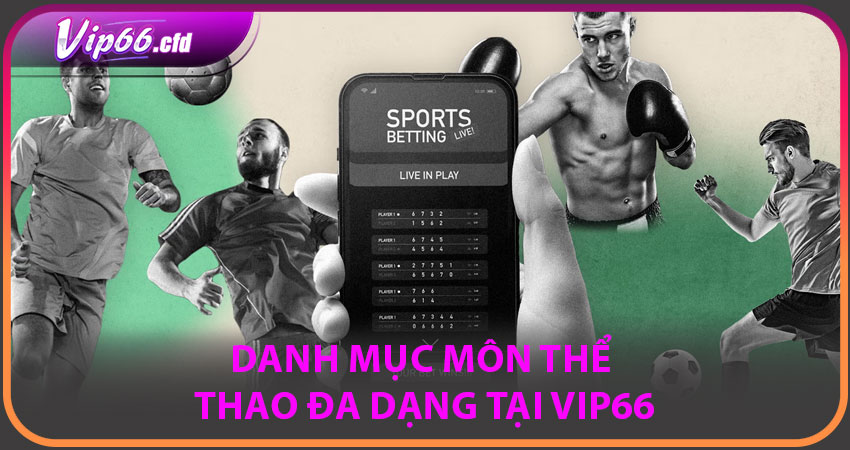 Danh mục môn thể thao đa dạng tại VIP66