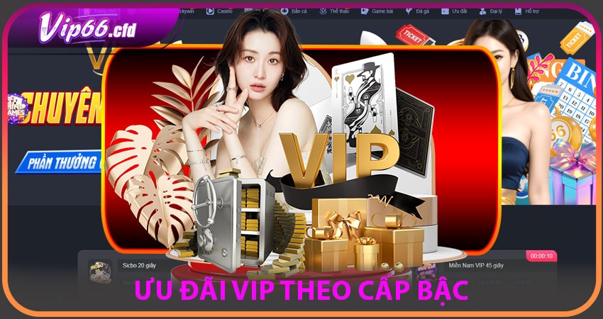 Ưu đãi VIP được cập nhật theo cấp bậc của thành viên